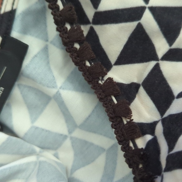 HP. Weekend Max Mara Diamond Print Jersey Dress Dark Brown - Picture 9 of 10